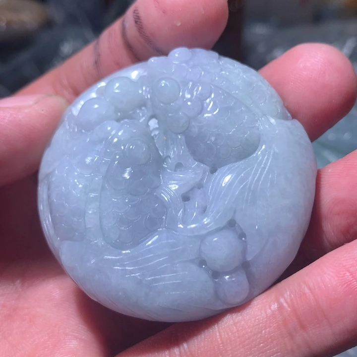 翡翠未镶嵌颈饰保真天然a货翡翠