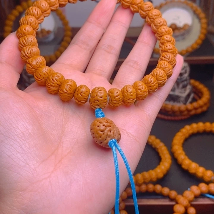 一***红手串桃核龙文桃核