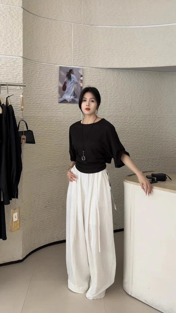 170以上的姐妹入  白色亚麻裤 （no退no换）