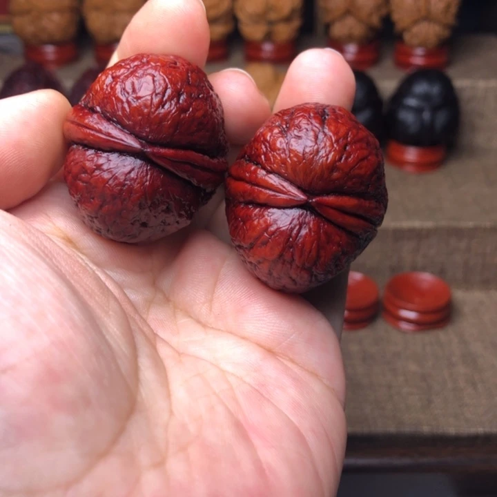 文玩核桃把件11仙鹤顶37