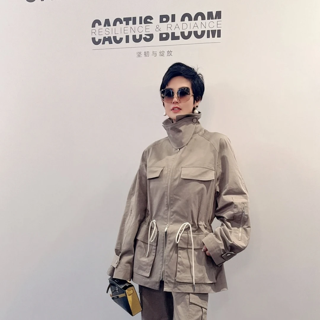 【顾文婷推荐】ATELIO 挺括棉抽绳工装服 35A08901-GU/35A08901A-GU