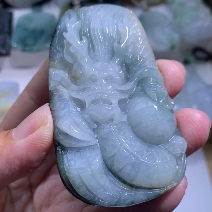 【闪购商品】颈饰未镶嵌翡翠龙牌