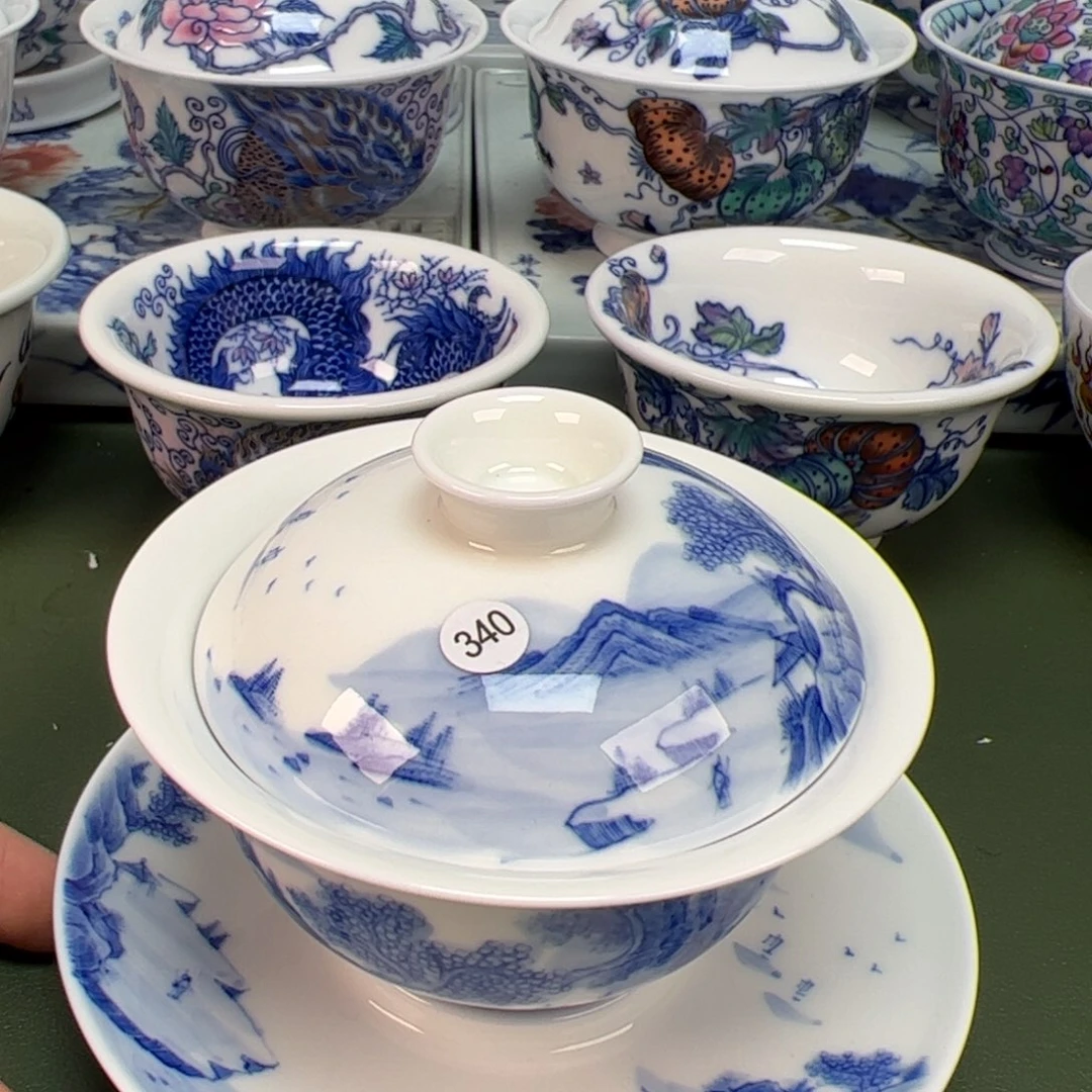 杯沙沙手工手绘茶具340