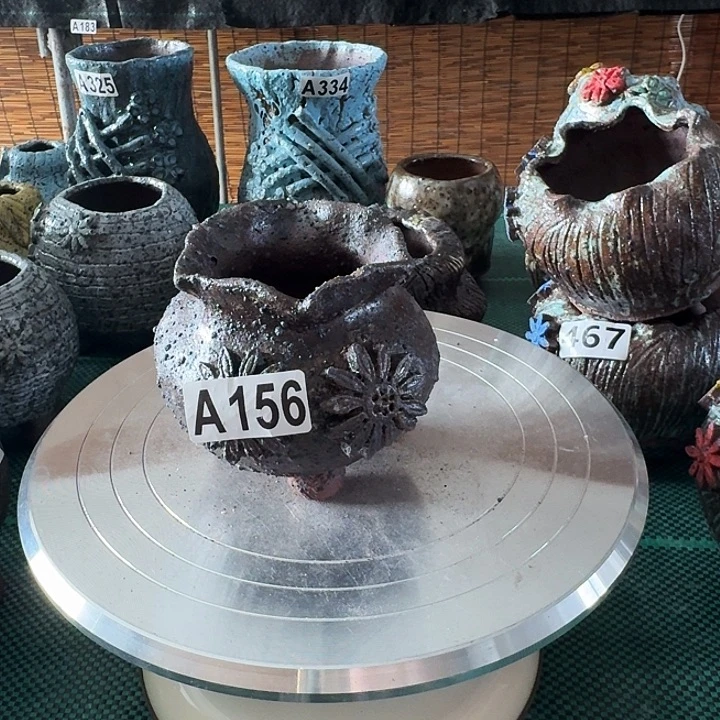 内口5高9粗陶手工