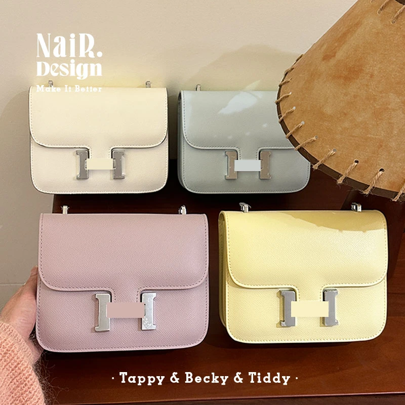 古莉奈尔小鸡黄豆腐包高级通勤女包单肩斜挎女轻奢香芋紫时尚包