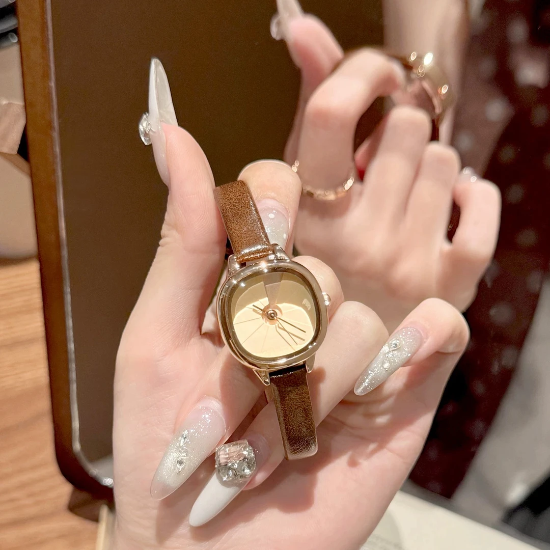 手表女轻奢小众简约女士女款职场上班族极简风2025新款防水石英表