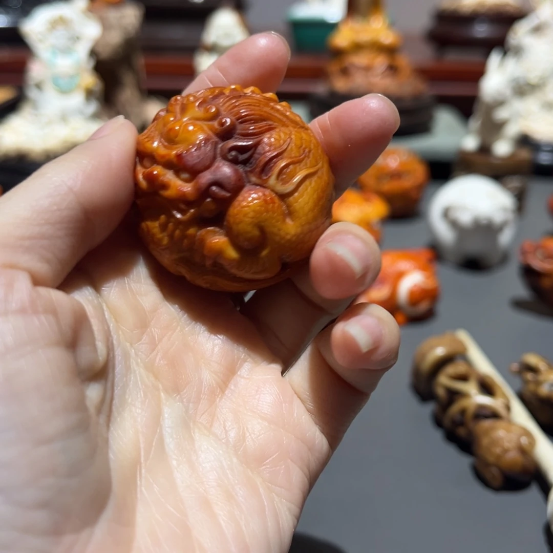 贵***贸柏木（崖柏）鹿角工艺品摆件