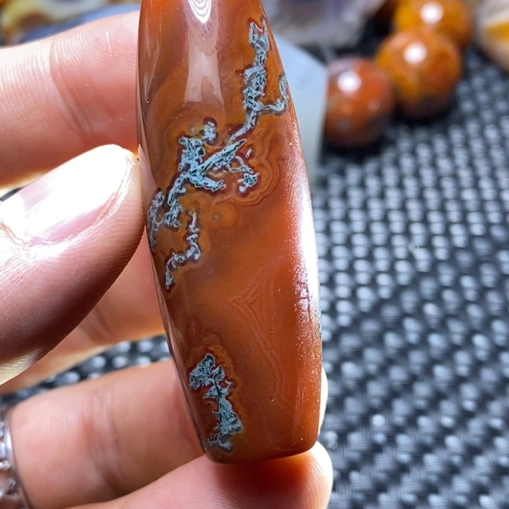 玛瑙/玉髓颈饰足铂镶嵌