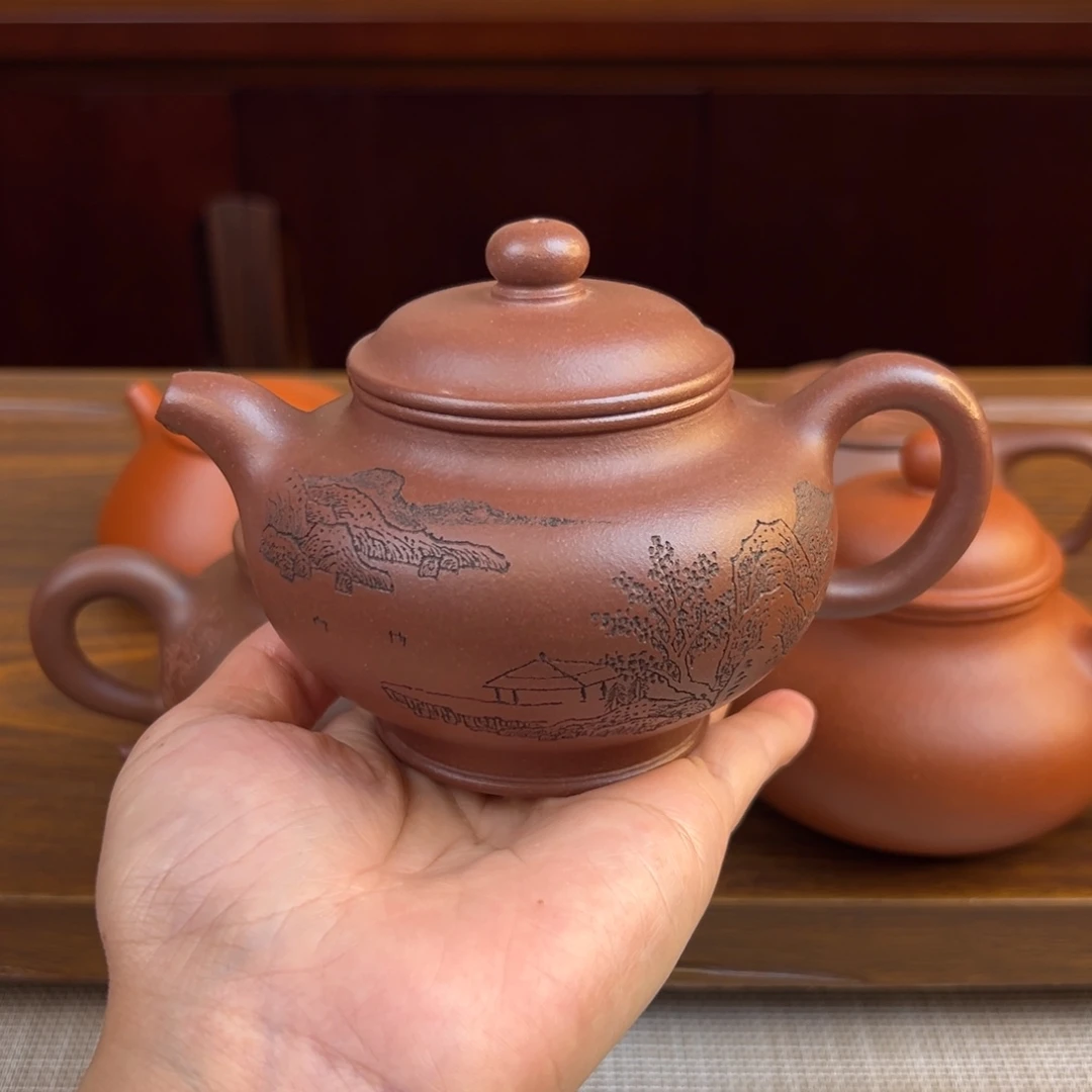 茶壶紫砂紫泥掇只230cc