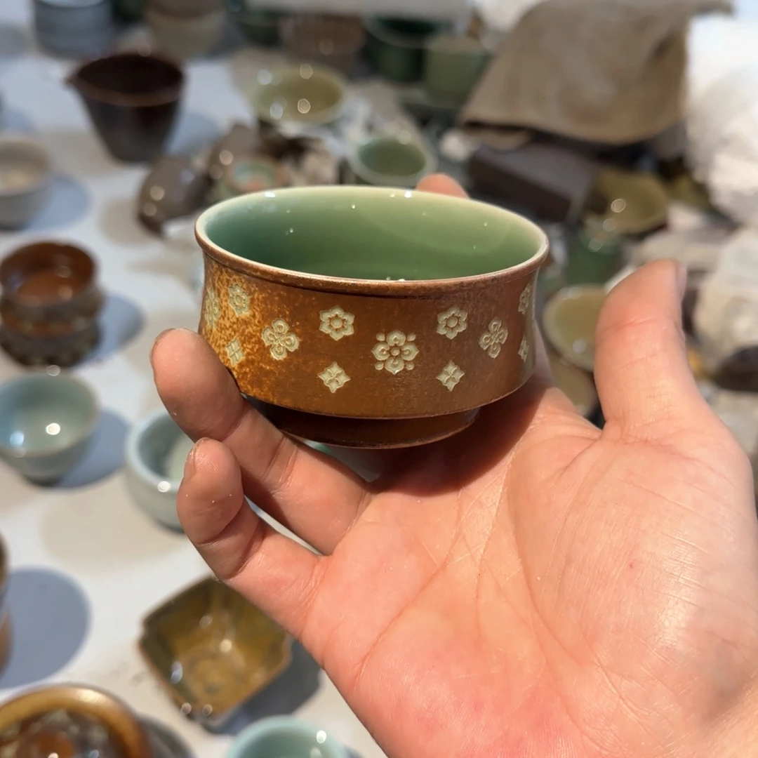 小金茶具青瓷茶器