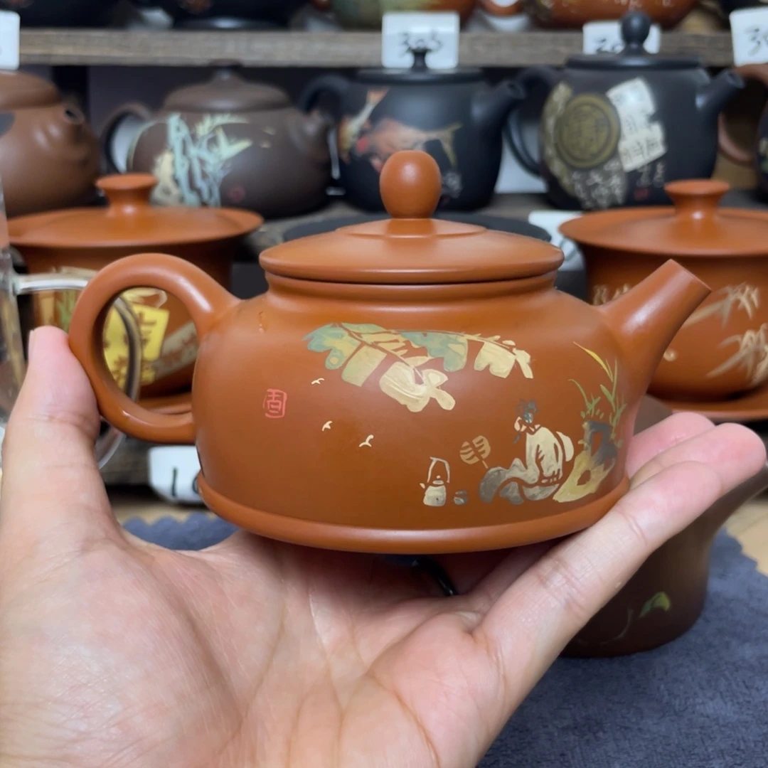 壶酷****江浩复烧彩填改良壶