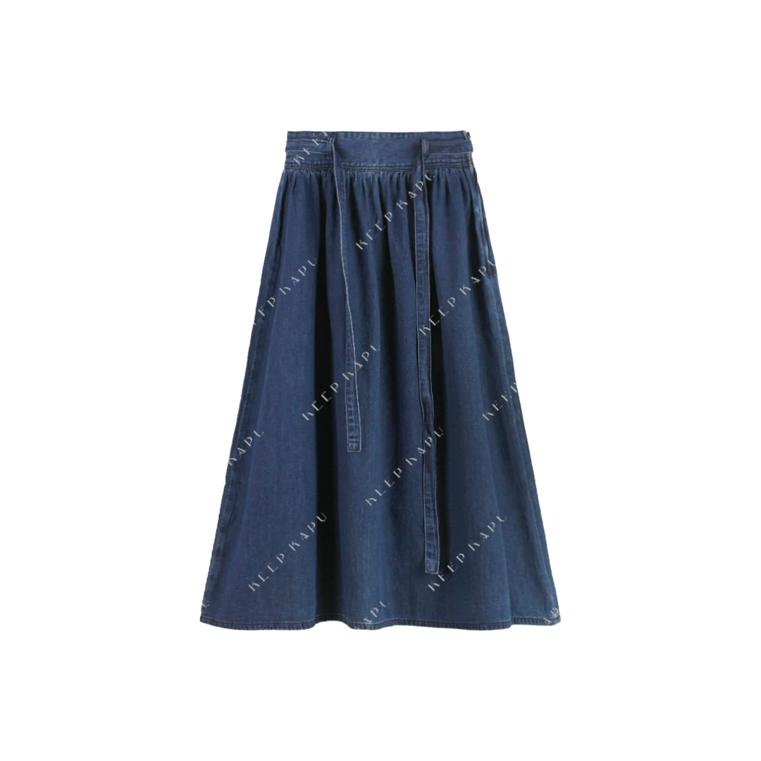 KEEP KAPU靠谱【惊喜价秒杀】文艺复古显瘦牛仔半裙KP24071