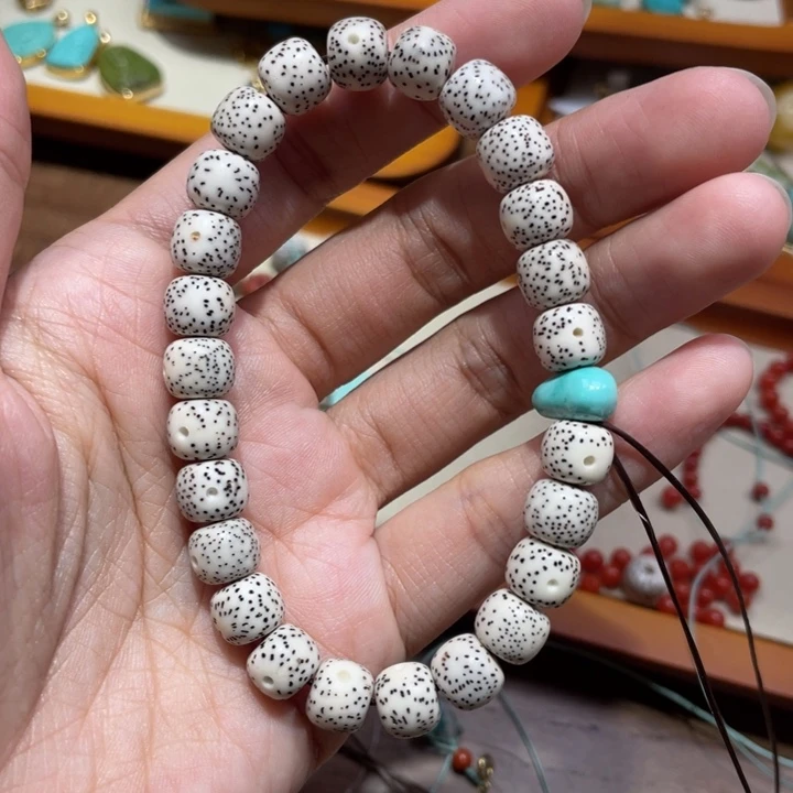 星月菩提手串星月菩提搭配绿松