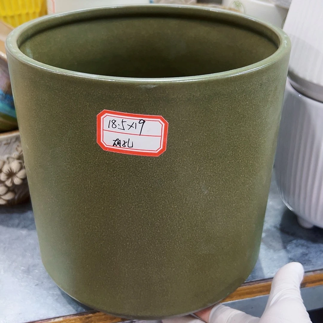有孔，外贸尾单陶瓷花盆凑单10米包邮