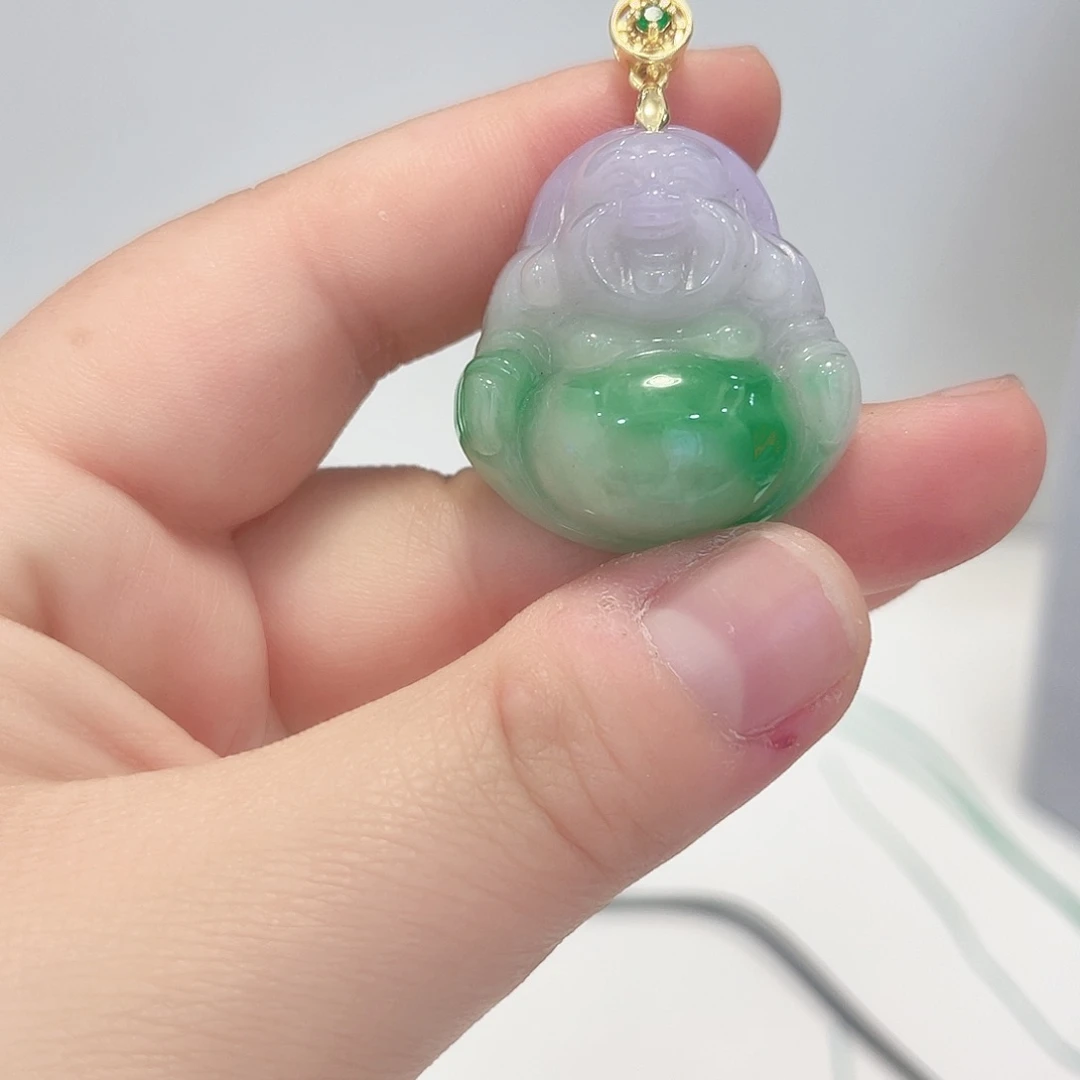 翡翠未镶嵌颈饰吊坠D7
