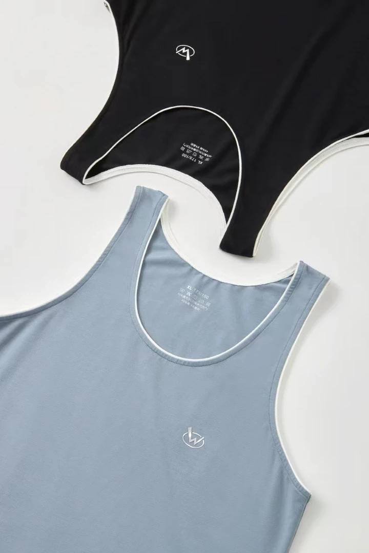 2025新款夏季背心男士可运动半棉半莫柔软舒适