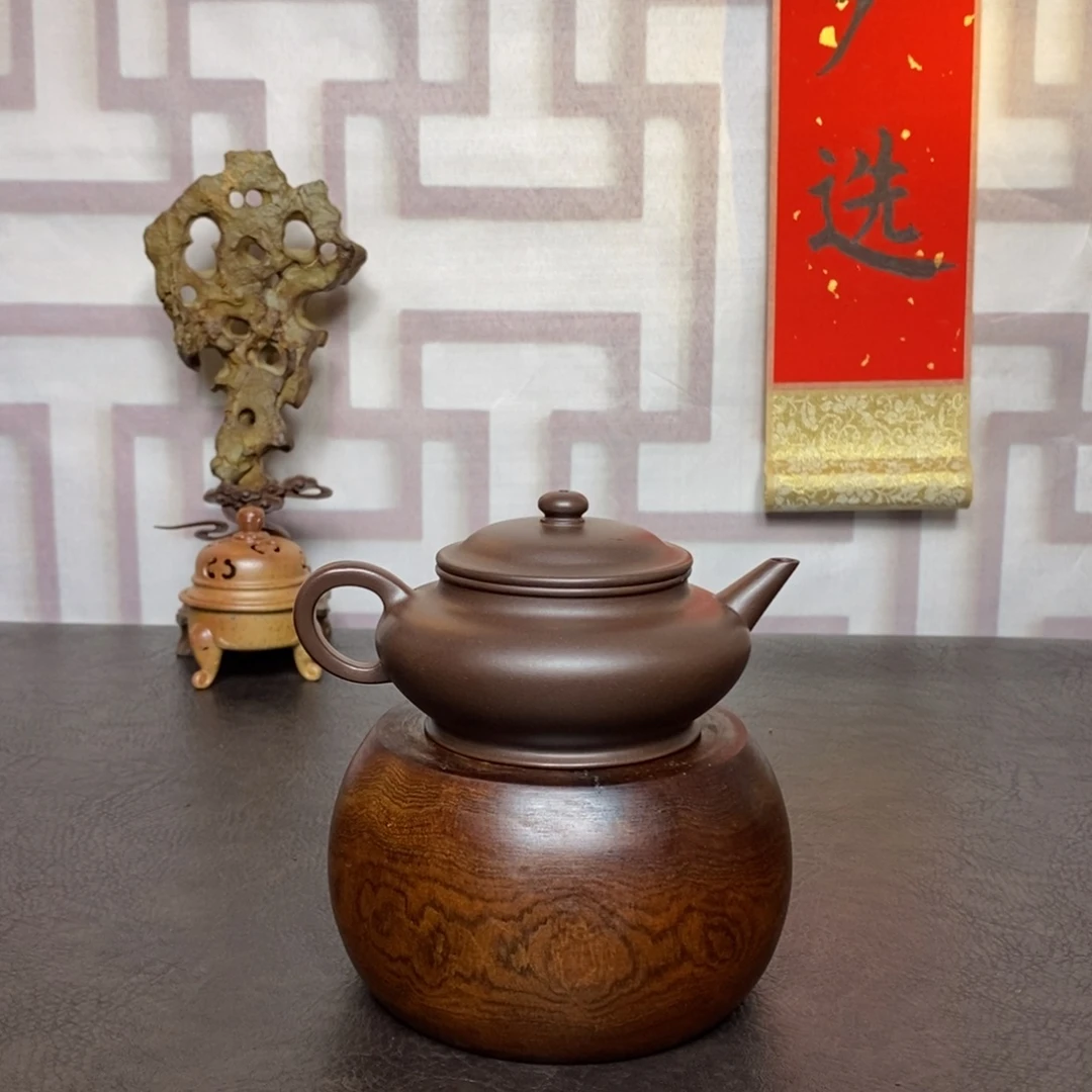 茶壶紫砂紫砂茶具老紫泥水平