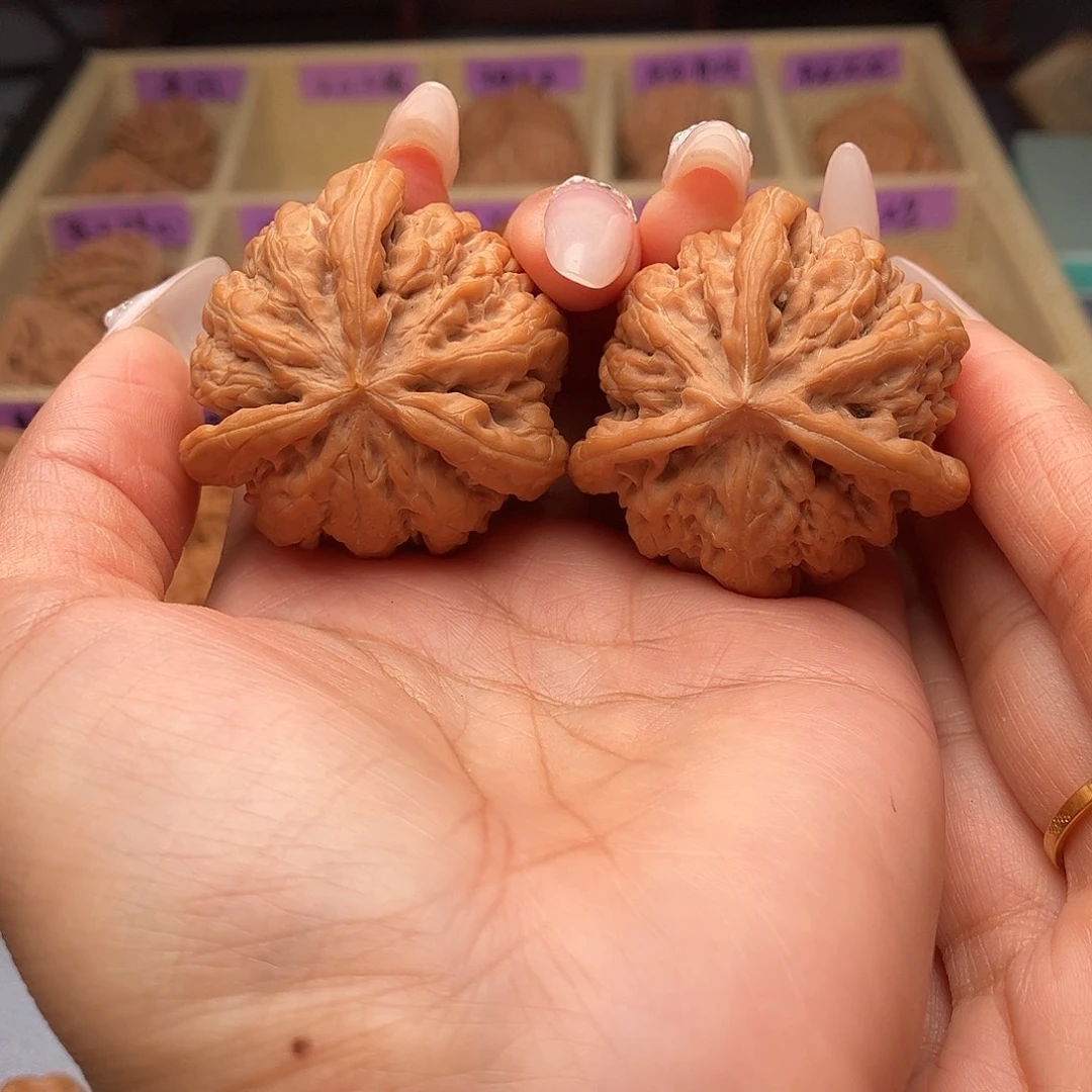 友***0把件文玩核桃九龙三棱