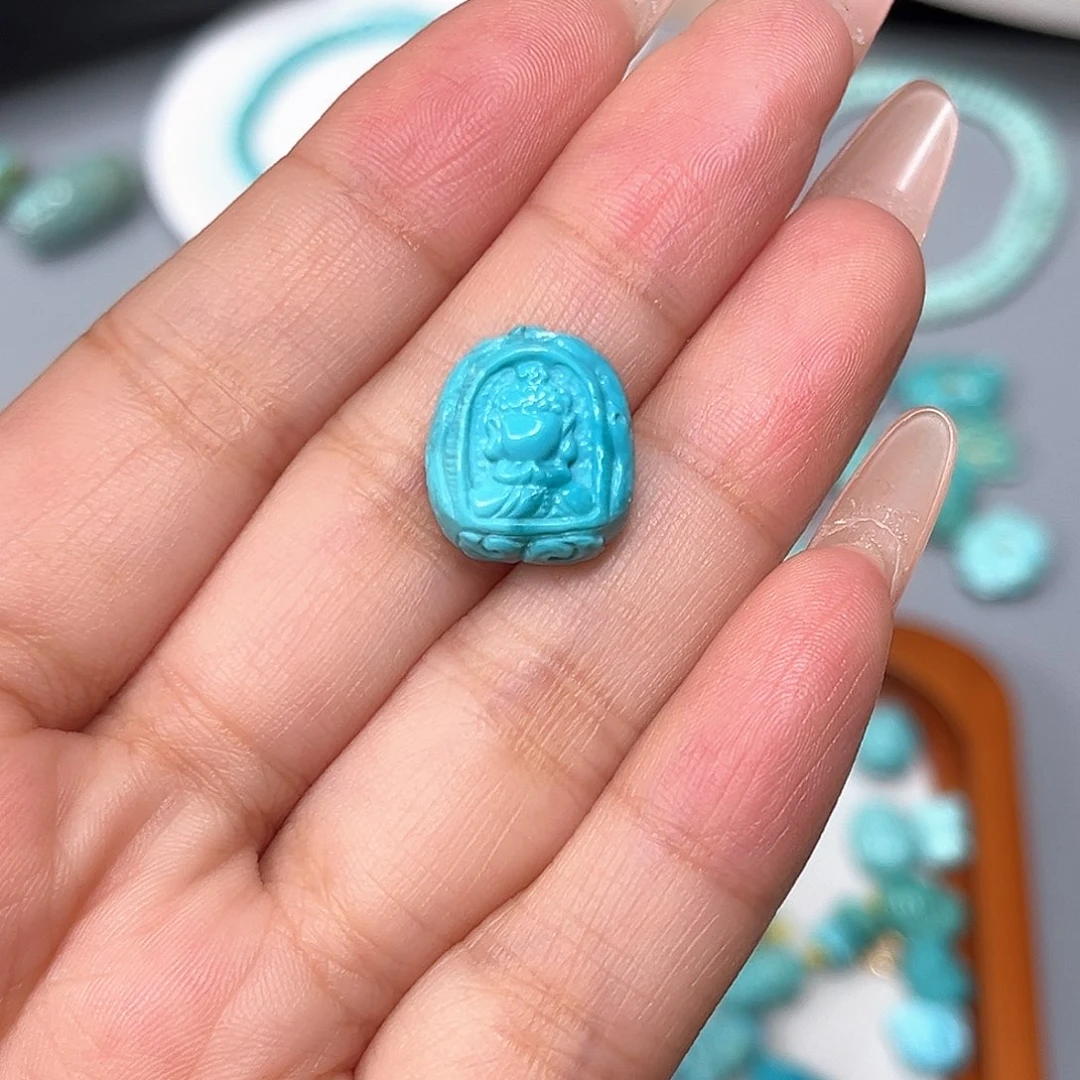 未镶嵌绿松石珠宝半成品