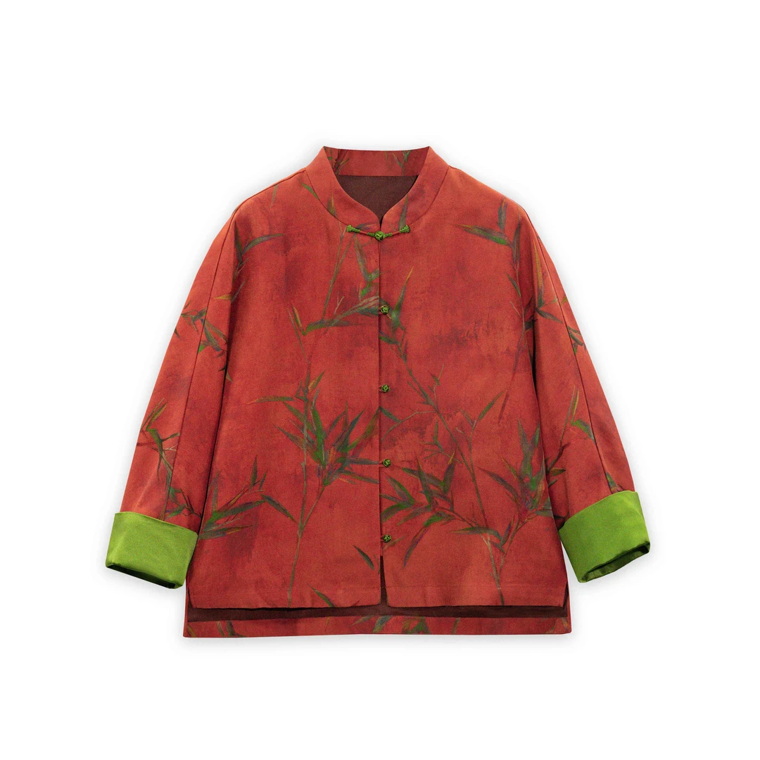 径西子【竹意】小慧姐姐国风非遗桑蚕丝香云纱上衣开衫新年新中式