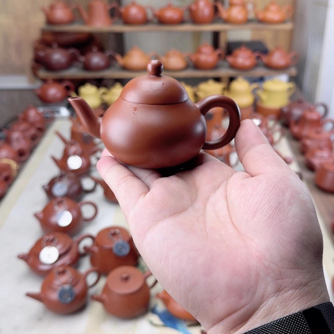 紫砂茶壶C****s90cc朱泥矮梨壶