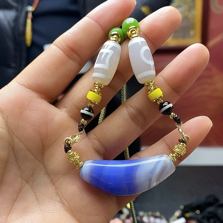 玛瑙/玉髓合金颈饰