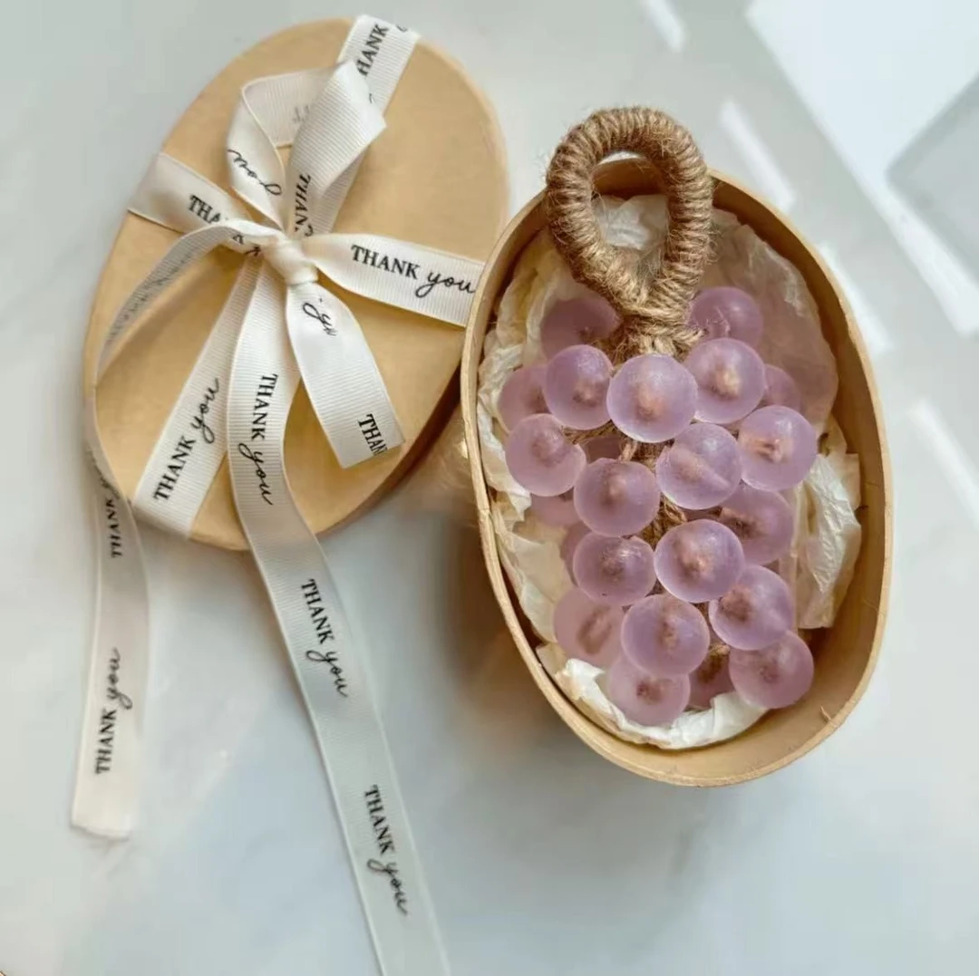 IT`SA10水晶葡萄香皂卫生间装饰肥皂串创意趣味个性伴手礼盒装