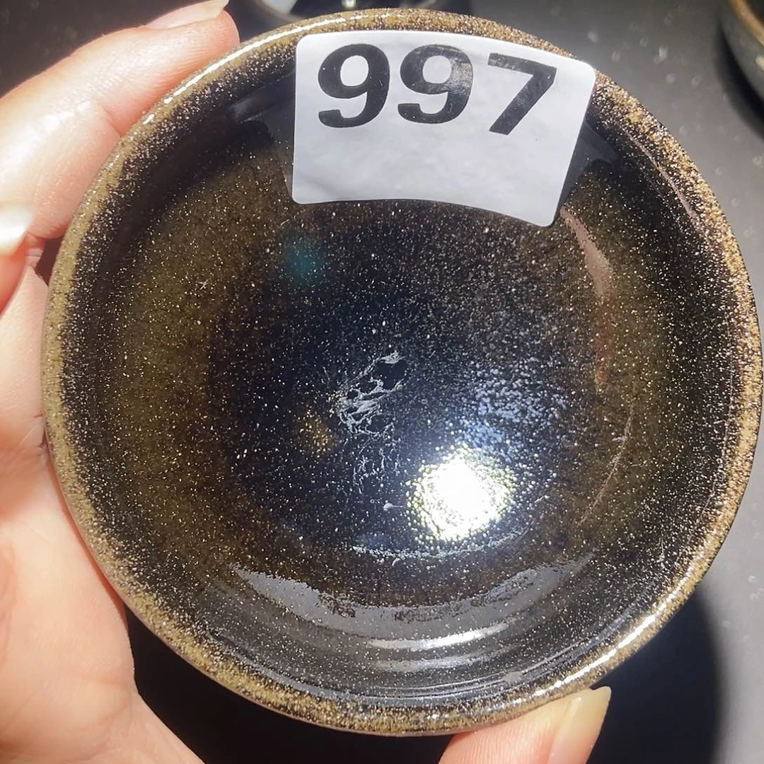 茶盏997 建窑建盏微瑕磨底