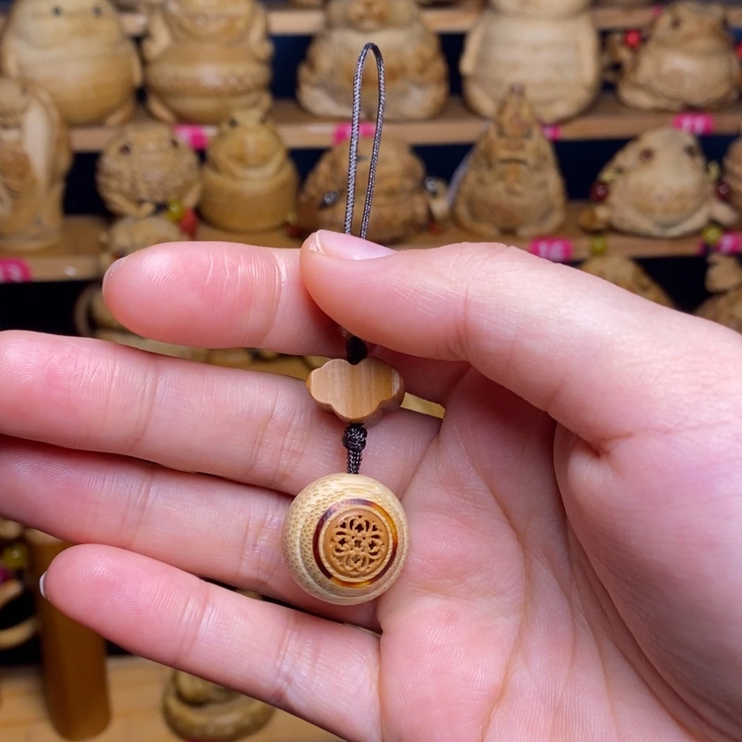 竹小香盒竹雕小挂件