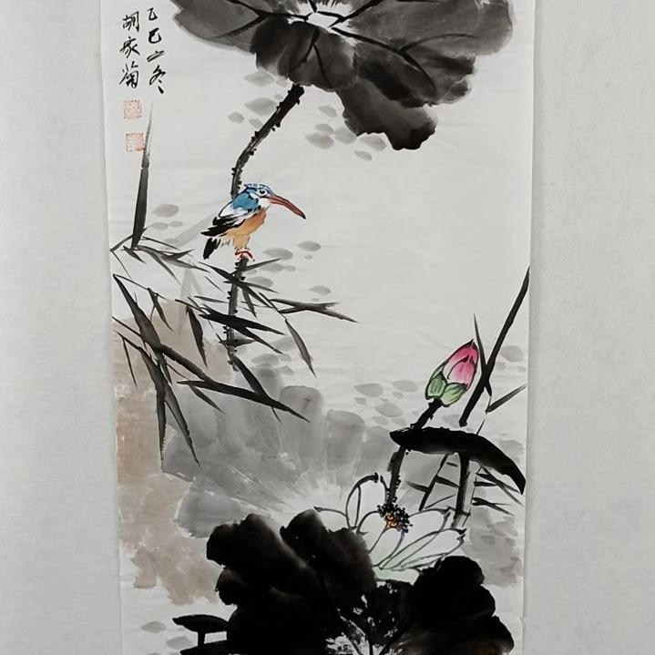 装饰字画作品荷塘