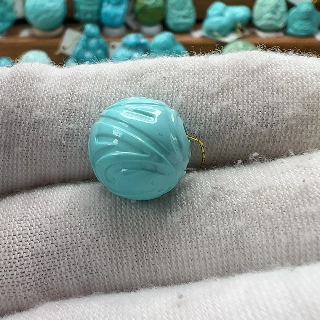 绿松石博古珠 未镶嵌