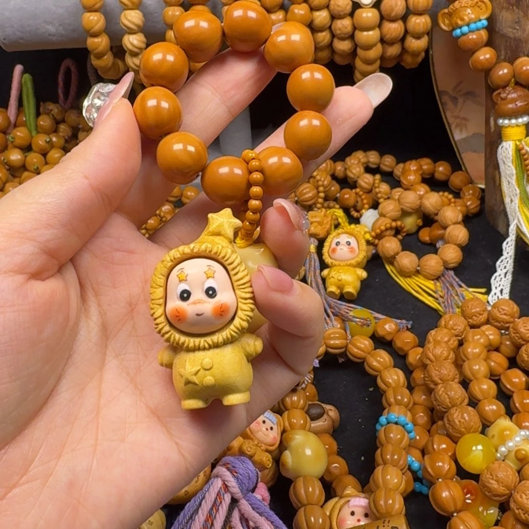 用***.手串/手链核桃爱心加星星人手捻