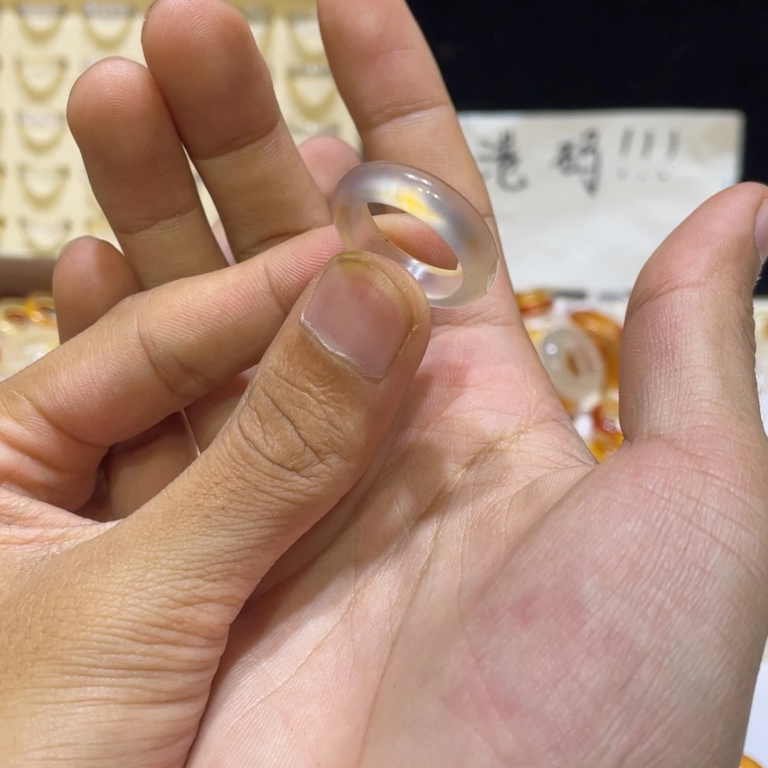 玛瑙/玉髓未镶嵌戒指563号港16 默认瑕疵