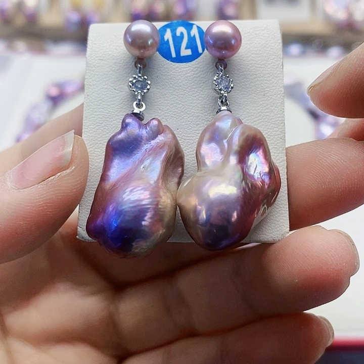 颈饰银S925镶嵌淡水珍珠