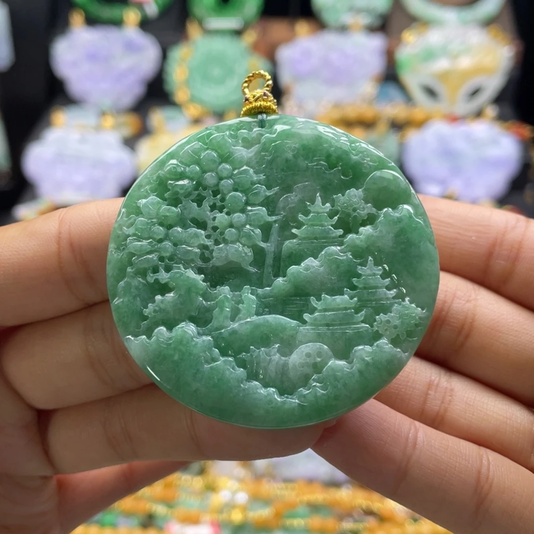 颈饰未镶嵌翡翠代编织