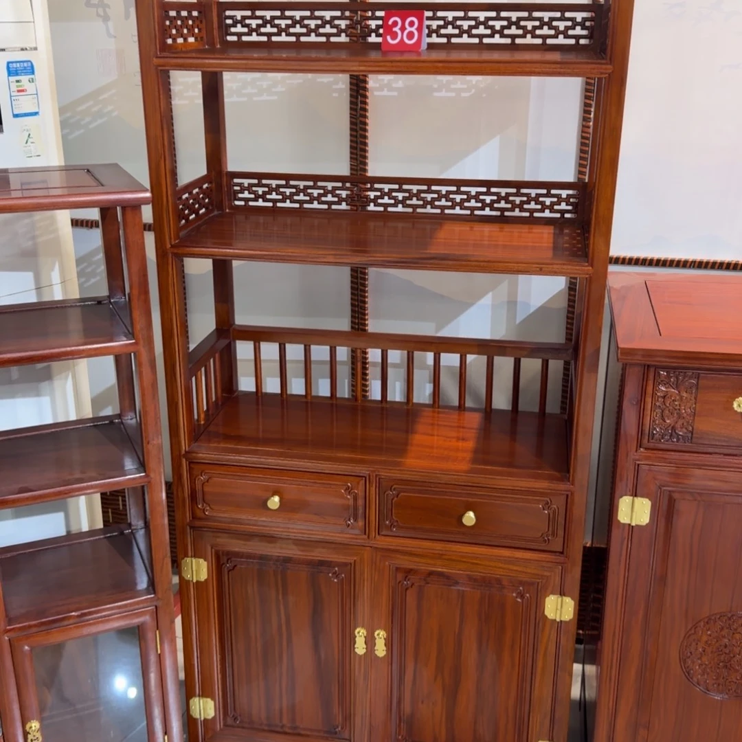 L***a花梨木类成套家具刚果花梨78乘32高180大书柜