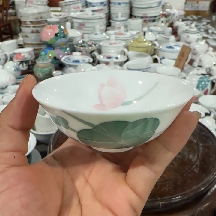 醴陵高温瓷手绘8厘米