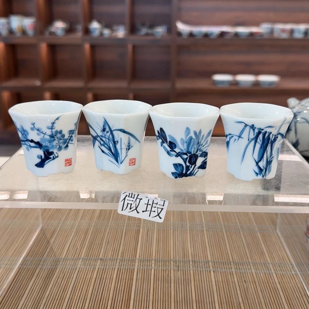 釉下彩纯手绘微瑕