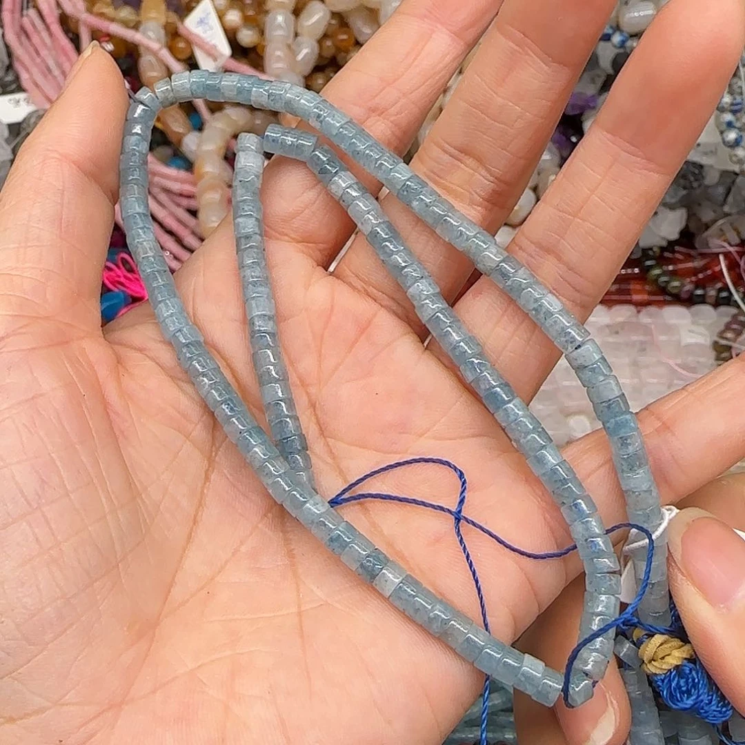 玛瑙/玉髓合金珠宝半成品玉髓4mm一条剁珠