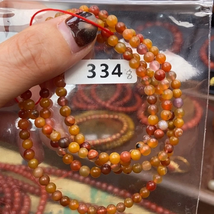 南红玛瑙未镶嵌手链