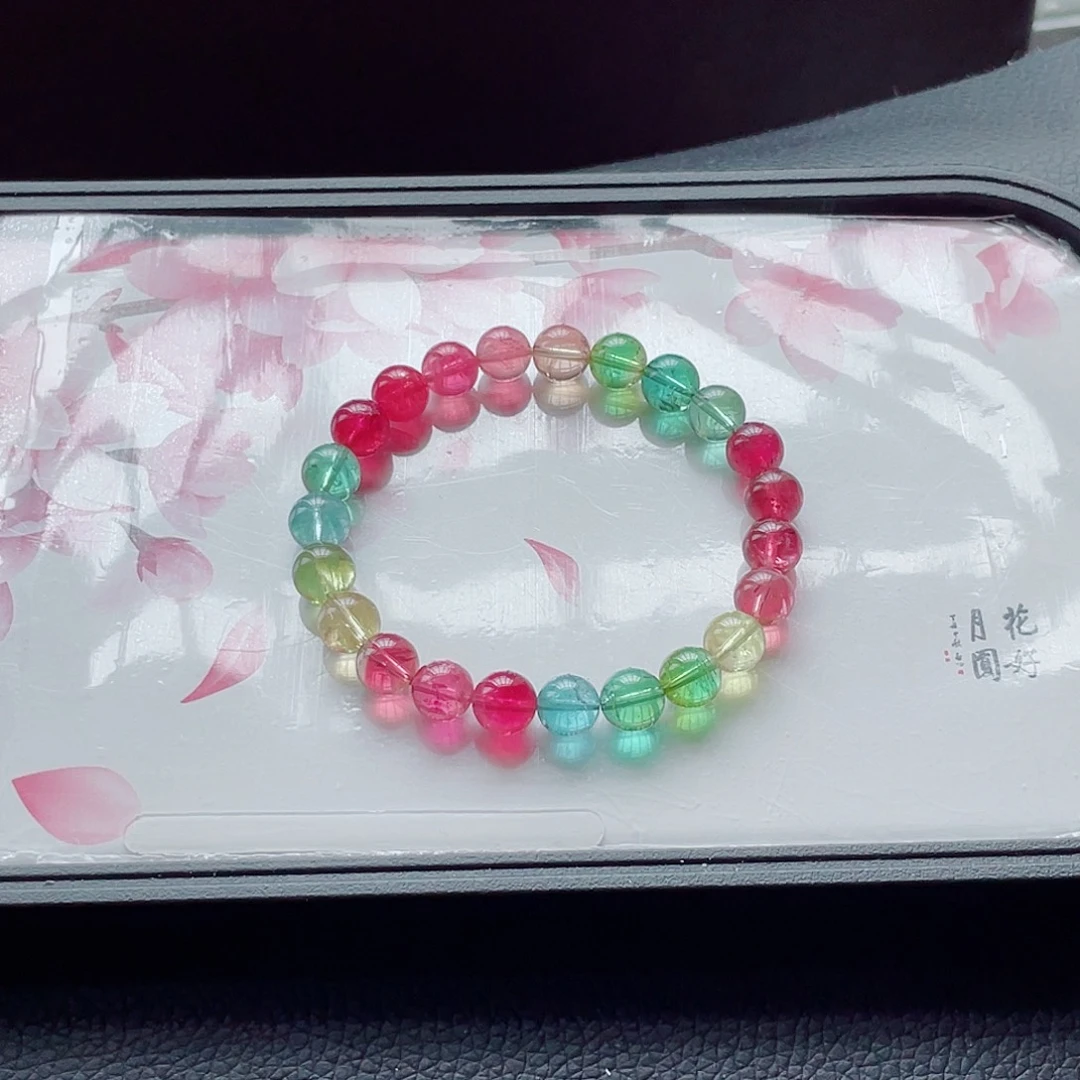 未镶嵌手链碧玺8.2mm左右