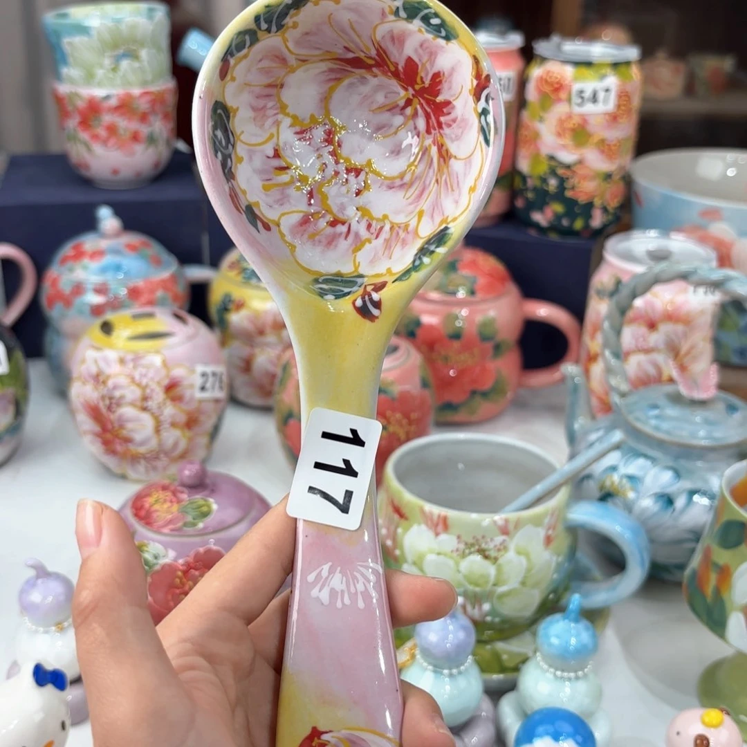 景德镇手绘高温釉下彩陶瓷茶具