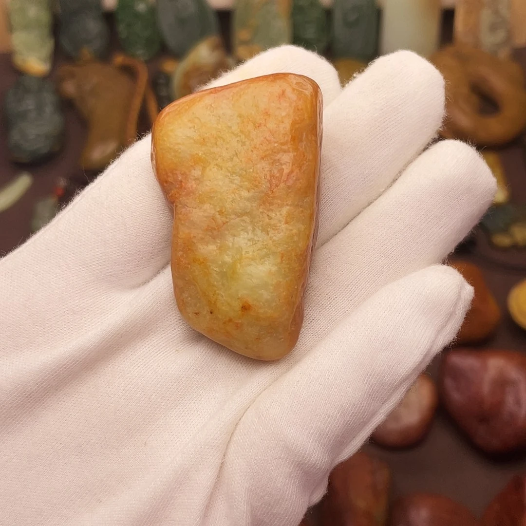 岫岩河磨玉（透闪石质玉）未镶嵌颈饰