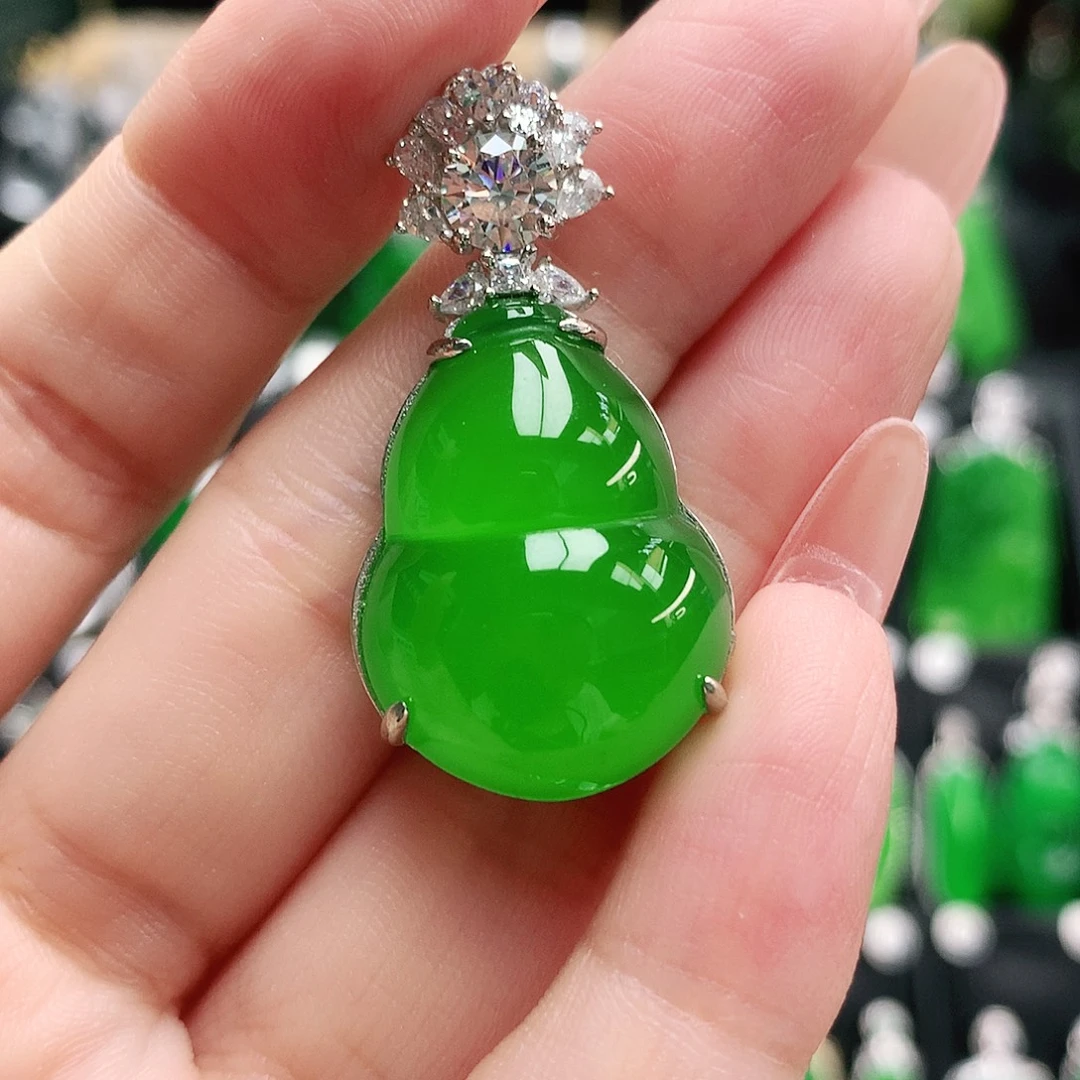 玛瑙/玉髓银S925镶嵌吊坠