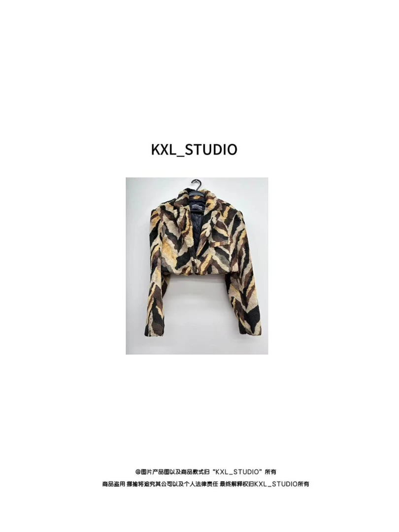 KXL-STUDIO【KELE精选】豹纹短外套899392