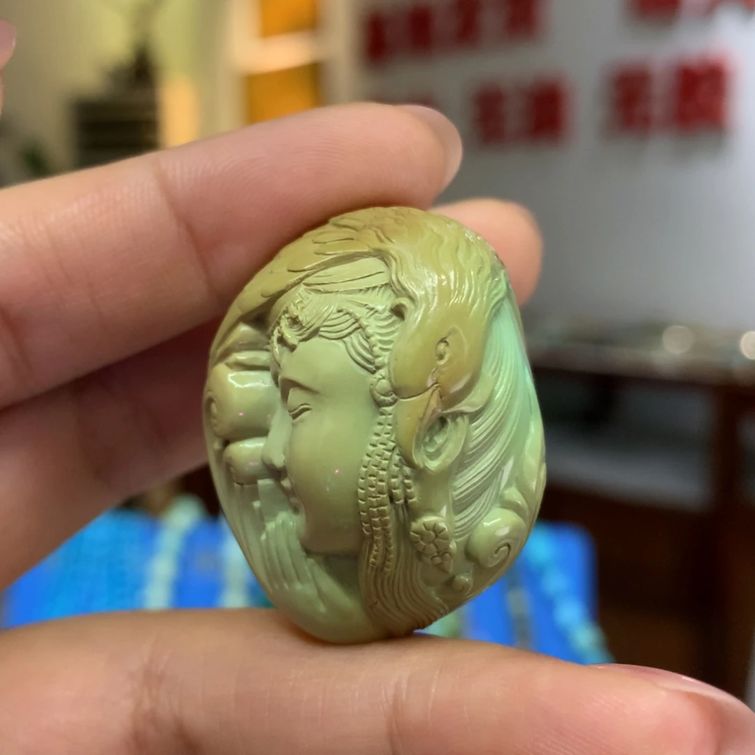 绿松石未镶嵌吊坠