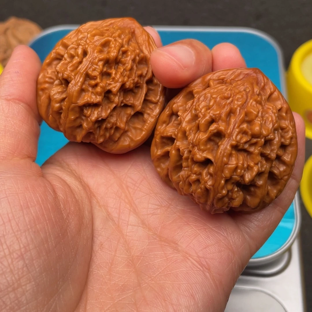 吊坠文玩核桃麦穗虎头40