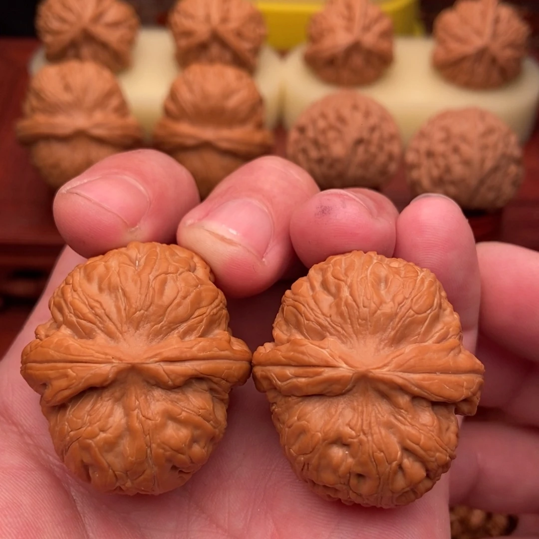 桃核把件绝配粗筋小元宝38