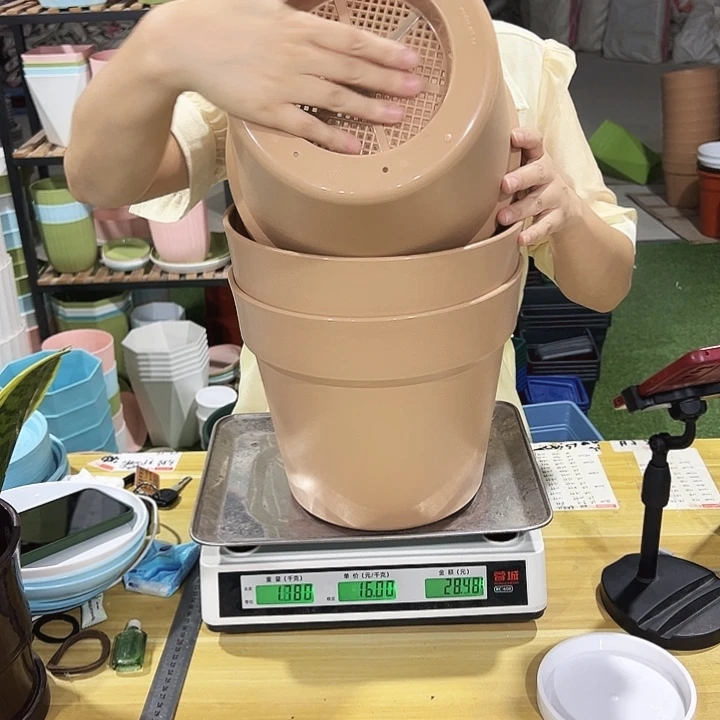 微瑕仿陶口26高23卡其色无托3只