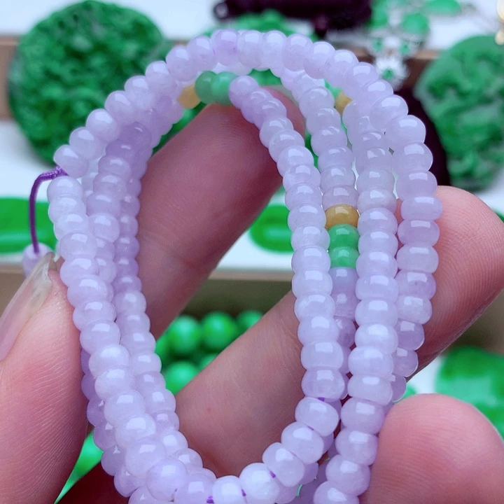 翡翠未镶嵌毛衣链